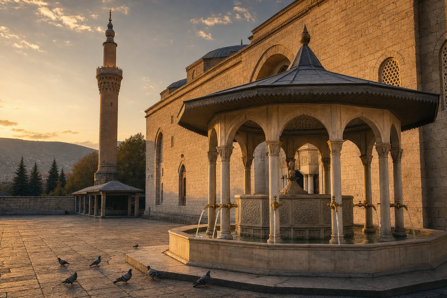 Bursa Ulu Camii şadırvanı